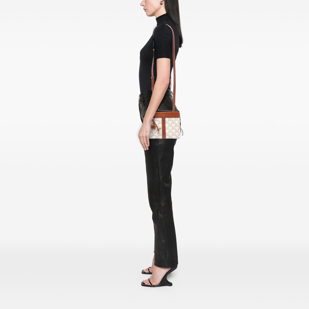 Celine Triomphe Cabas De France Sac Teen Toile Triomphe enduite