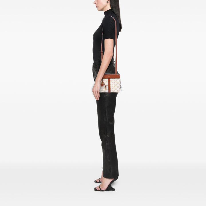 Celine Triomphe Cabas De France Sac Teen Toile Triomphe enduite