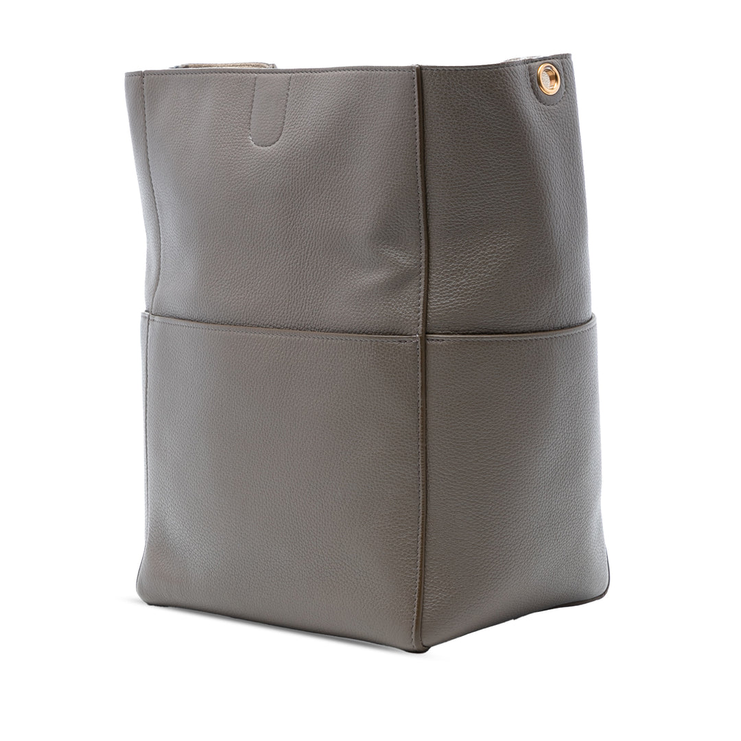 Celine Medium Cuir Seau Sangle Bucket Sac