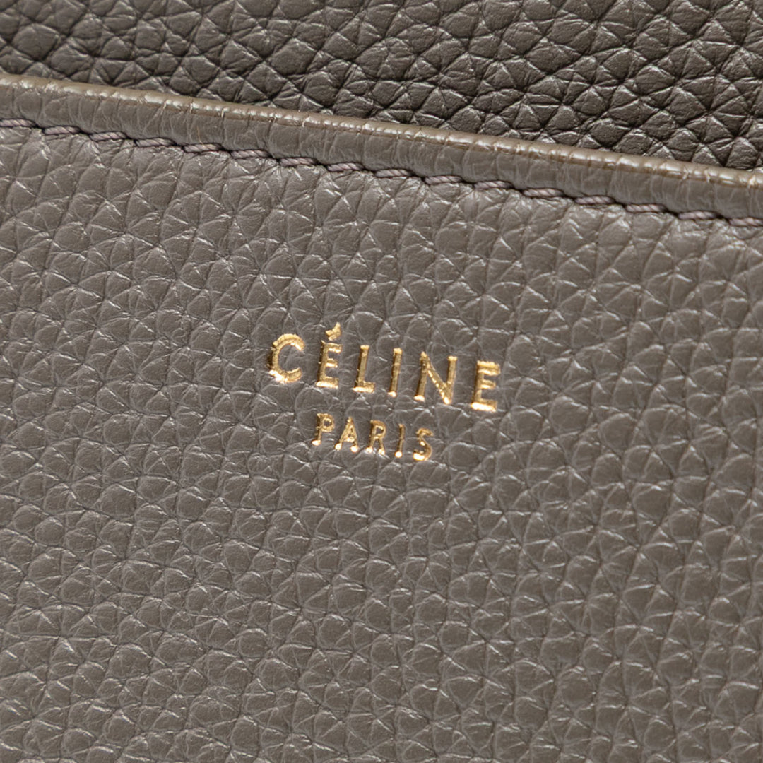 Celine Medium Cuir Seau Sangle Bucket Sac