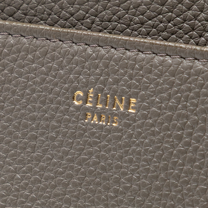 Celine Medium Cuir Seau Sangle Bucket Sac