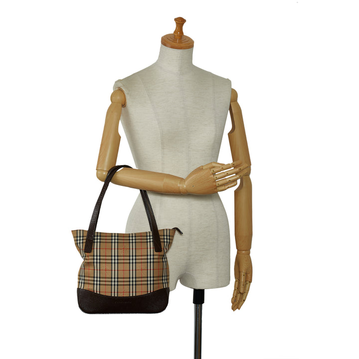 Burberry Haymarket Check Handbag Brown - GABY PARIS