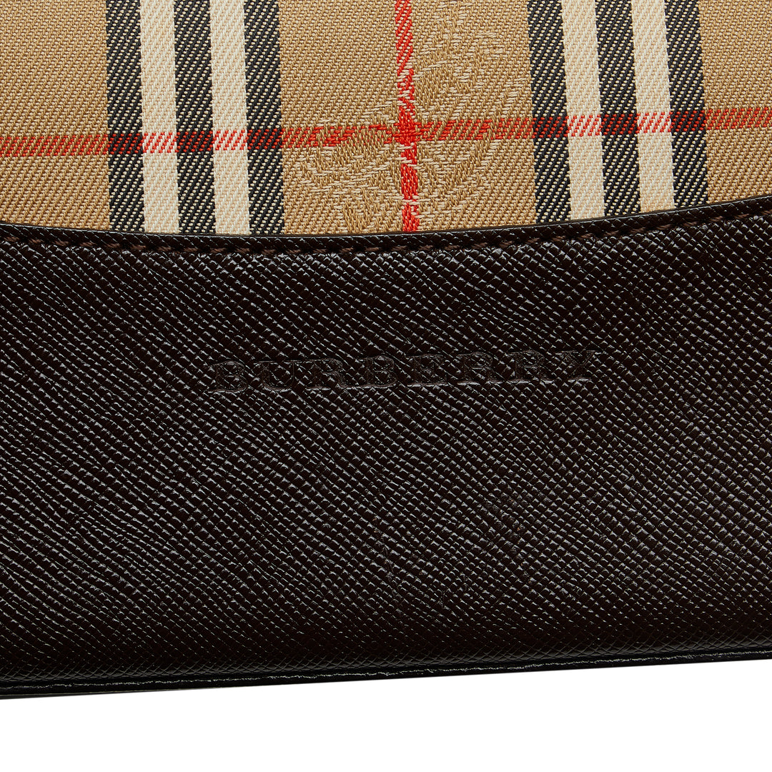 Burberry Haymarket Check Handbag Brown - GABY PARIS