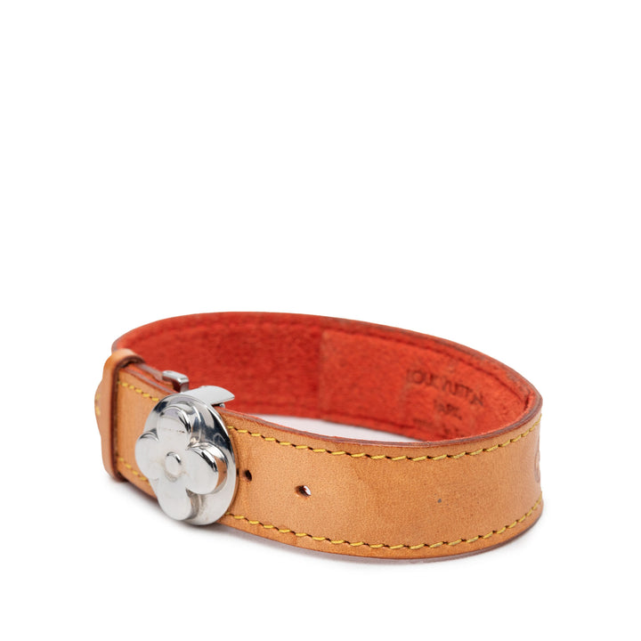 Louis Vuitton Bracelet Wish Monogram cuir Vachetta Marron – vue 2 – GABY PARIS
