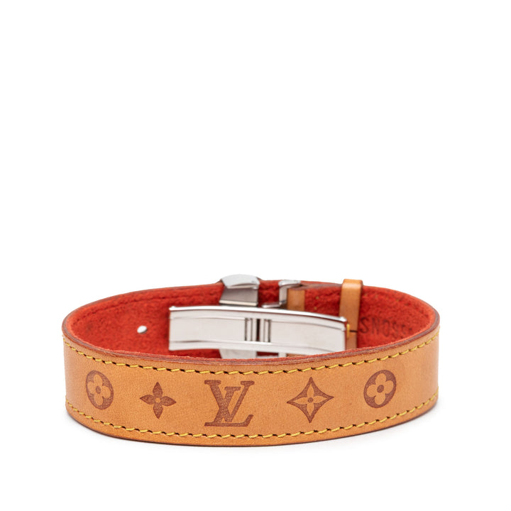 Louis Vuitton Bracelet Wish Monogram cuir Vachetta Marron – vue 3 – GABY PARIS