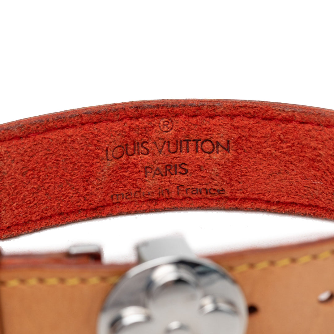 Louis Vuitton Bracelet Wish Monogram cuir Vachetta Marron – vue 4 – GABY PARIS