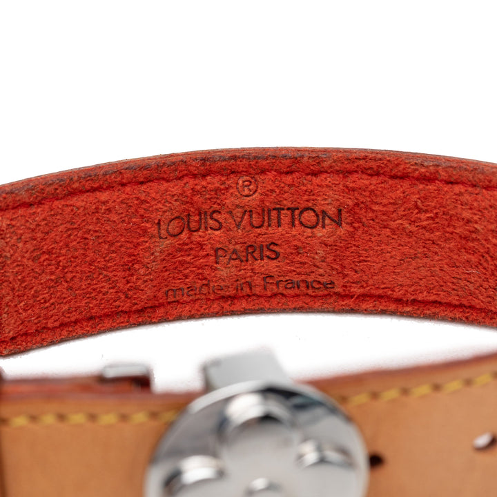 Louis Vuitton Bracelet Wish Monogram cuir Vachetta Marron – vue 4 – GABY PARIS
