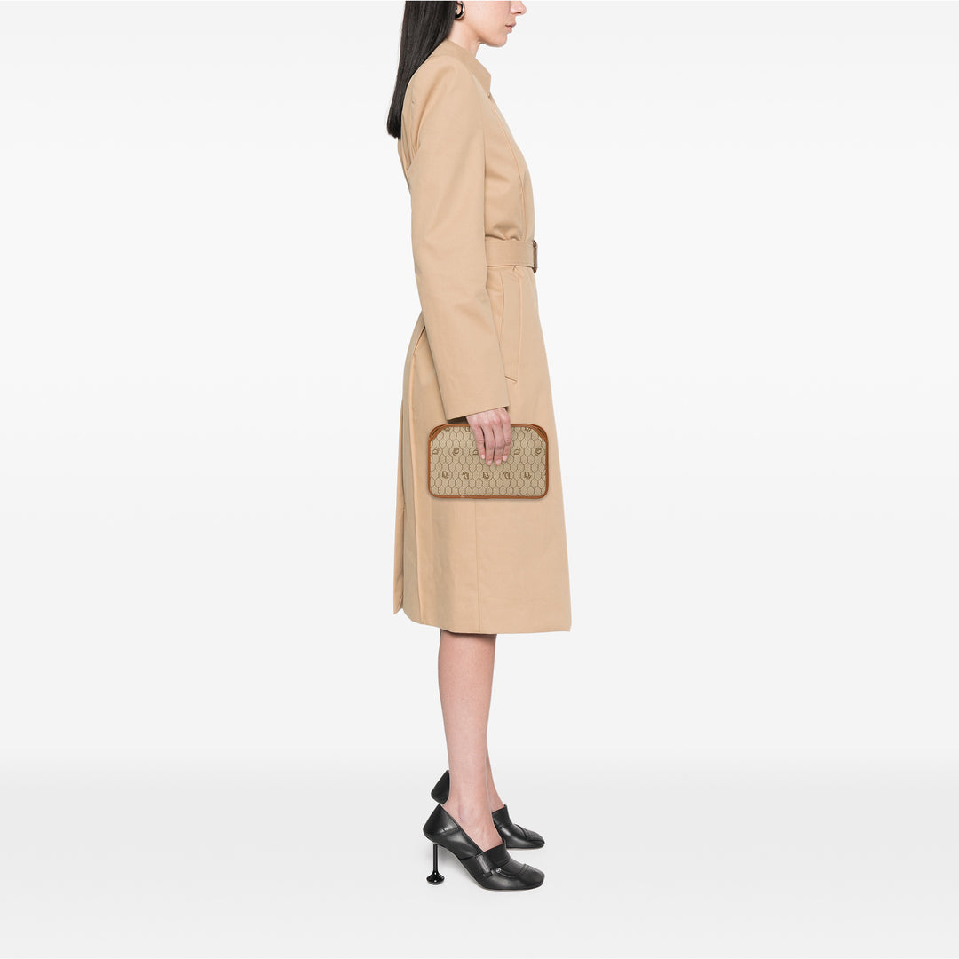 Dior Honeycomb Toile Pochette Marron – GABY PARIS Authentique