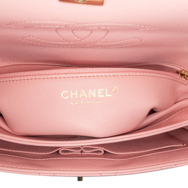 Medium Lambskin Trendy CC Flap Pink - Gaby Paris