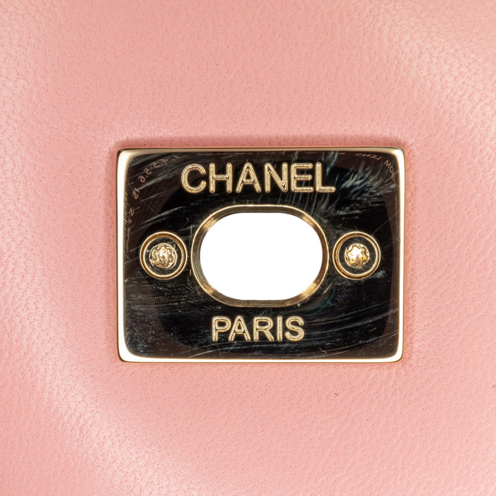 Medium Lambskin Trendy CC Flap Pink - Gaby Paris