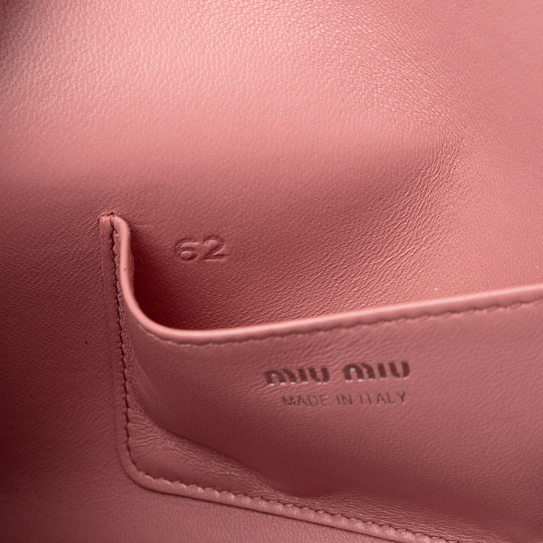 Miu Miu Matelasse Tweed Perles fantaisie Chain Sac bandoulière