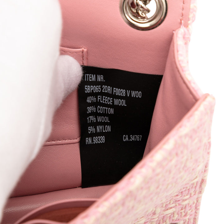 Miu Miu Matelasse Tweed Perles fantaisie Chain Sac bandoulière