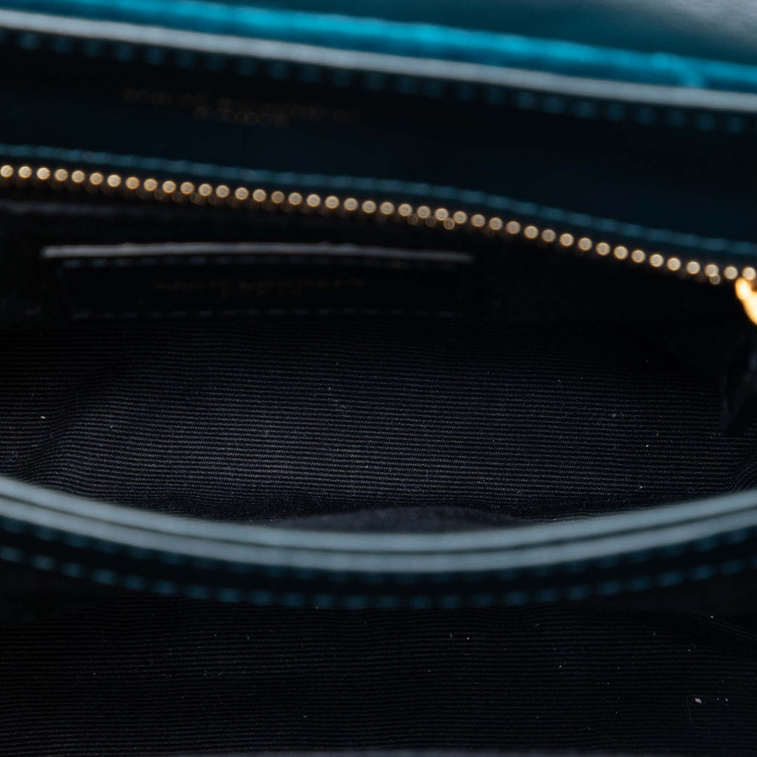Saint Laurent Small Matelasse Velours Monogram LouLou Sac bandoulière