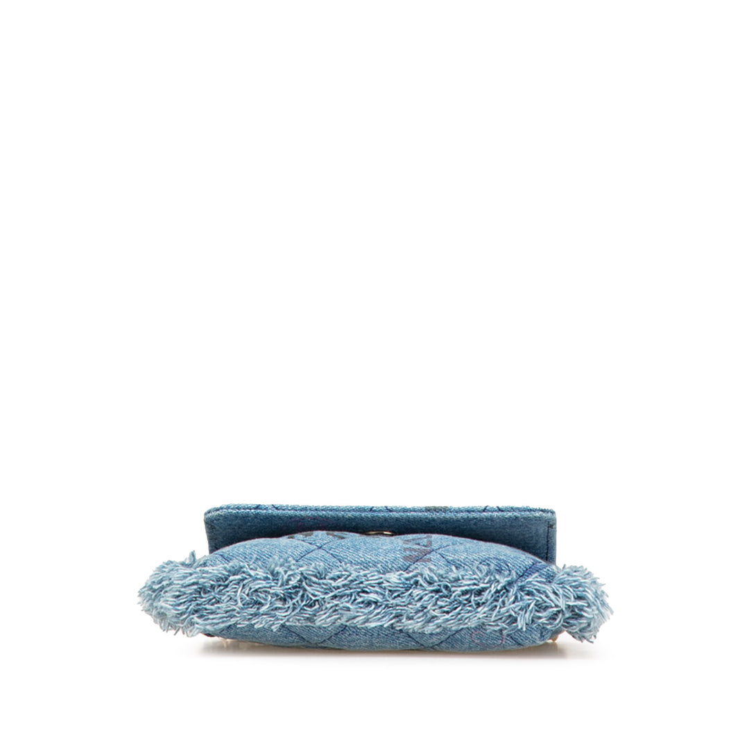 Chanel Mood Pochette avec chaîne Mini Jean Bleu