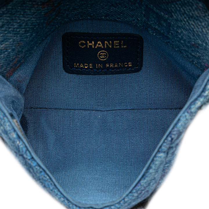 Chanel Mood Pochette avec chaîne Mini Jean Bleu