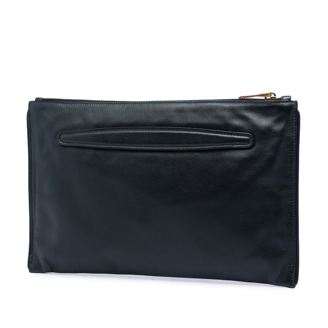 Miu Miu clouté Cuir Zip Pochette