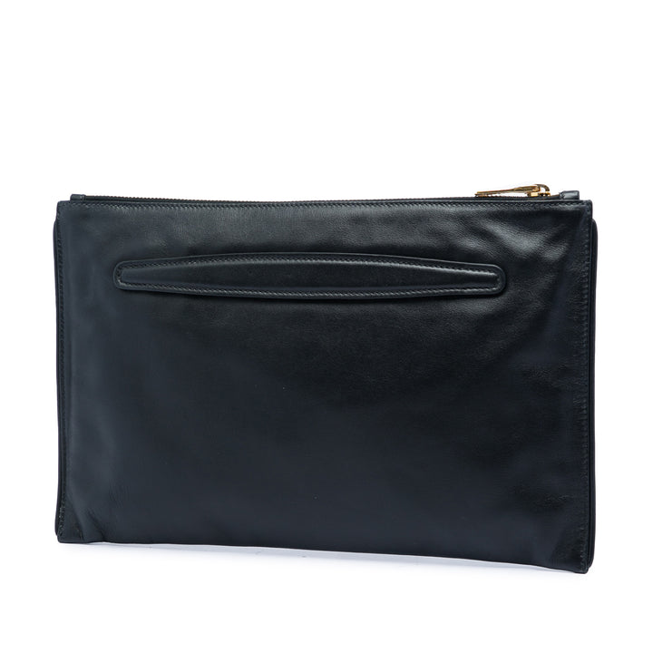 Miu Miu clouté Cuir Zip Pochette