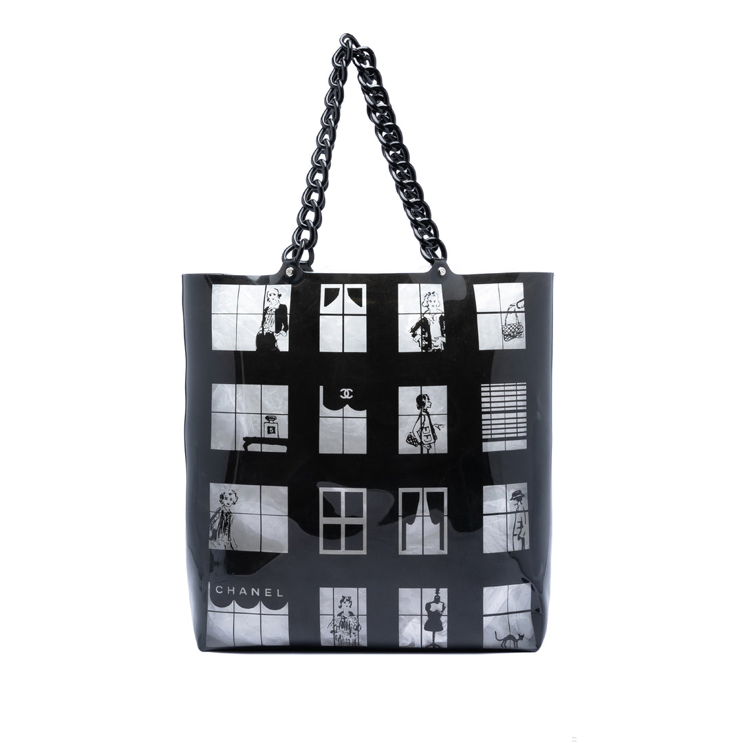 Chanel Vinyl Coco Window Cabas Plastique