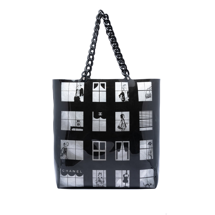 Chanel Vinyl Coco Window Cabas Plastique