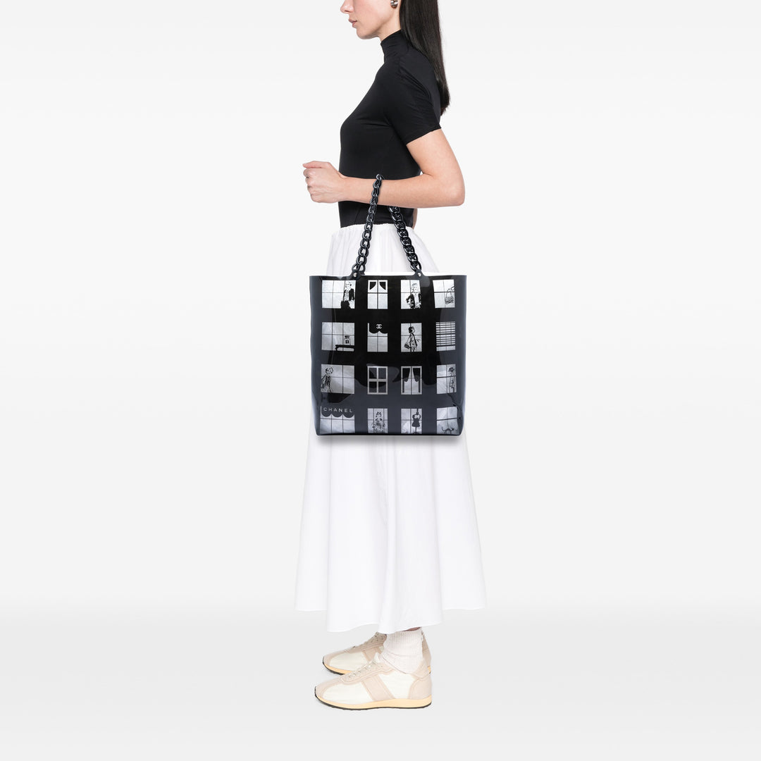 Chanel Vinyl Coco Window Cabas Plastique