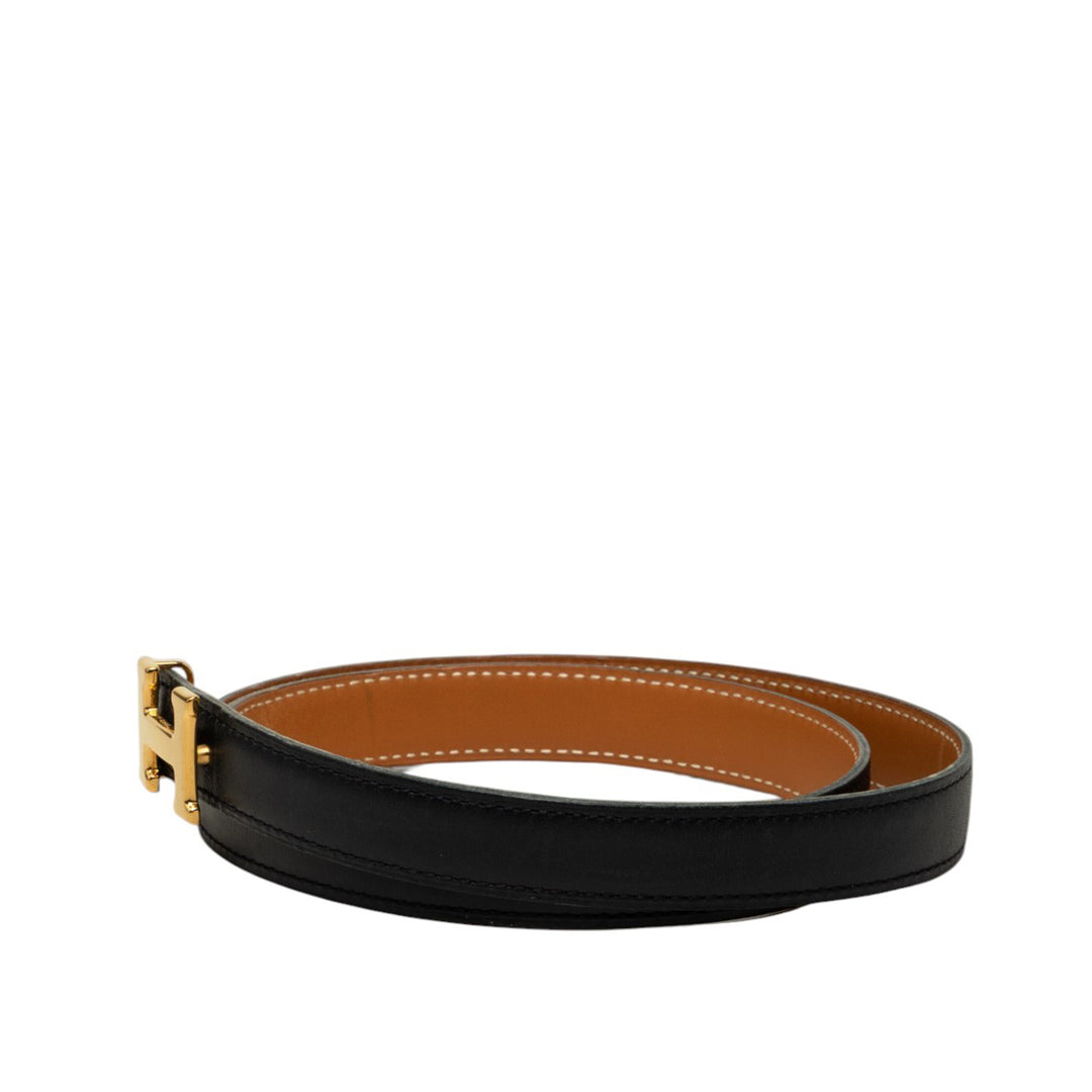 Box Veau et Courchevel Constance H Réversible Ceinture Box Noir