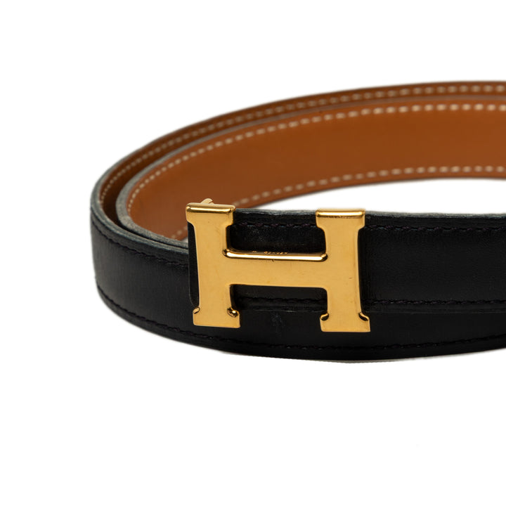Box Veau et Courchevel Constance H Réversible Ceinture Box Noir