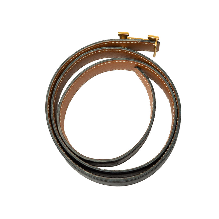 Box Veau et Courchevel Constance H Réversible Ceinture Box Noir