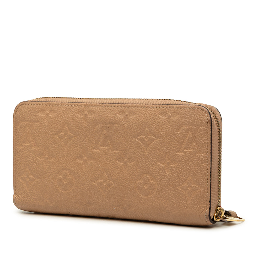 Louis Vuitton Portefeuille Zippy Monogram Empreinte Beige – vue 2 – GABY PARIS