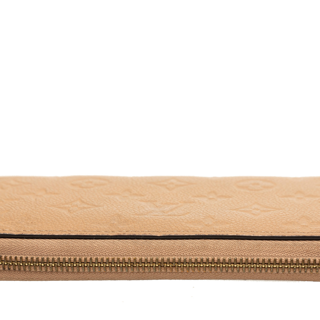 Louis Vuitton Portefeuille Zippy Monogram Empreinte Beige – vue 7 – GABY PARIS