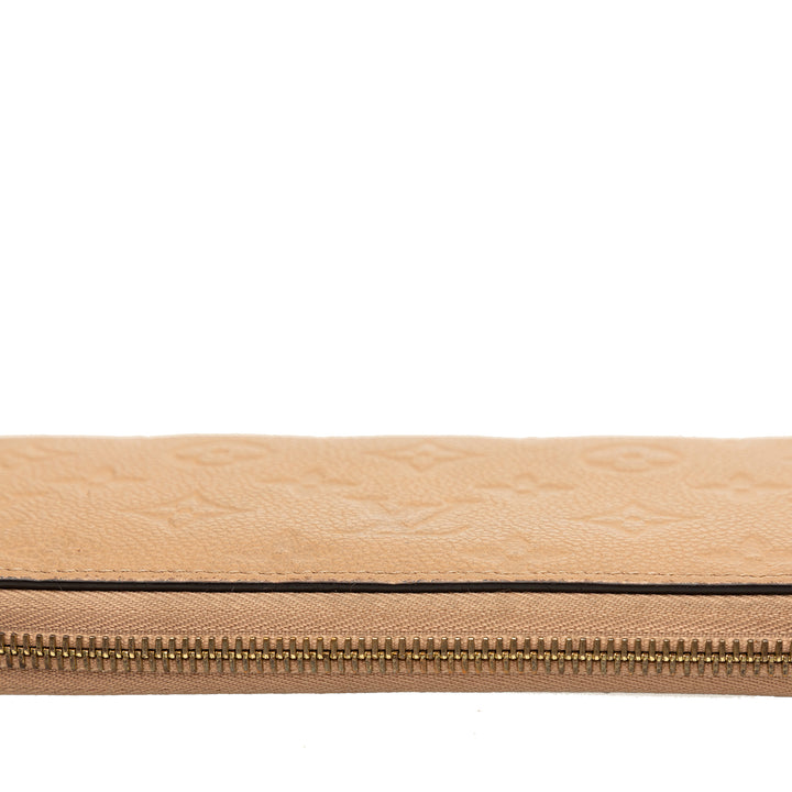 Louis Vuitton Portefeuille Zippy Monogram Empreinte Beige – vue 7 – GABY PARIS