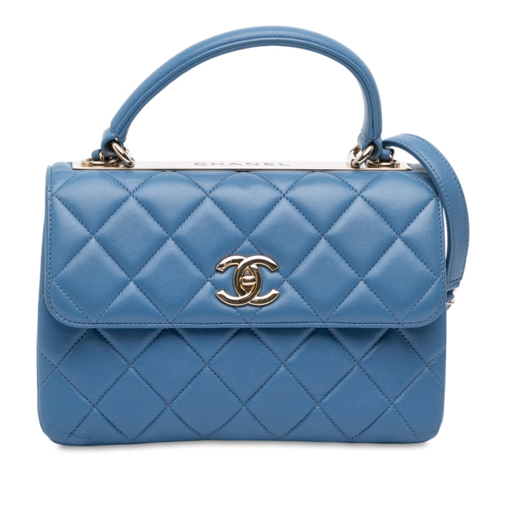 Chanel Small Matelassé Cuir d’agneau Trendy CC à rabat