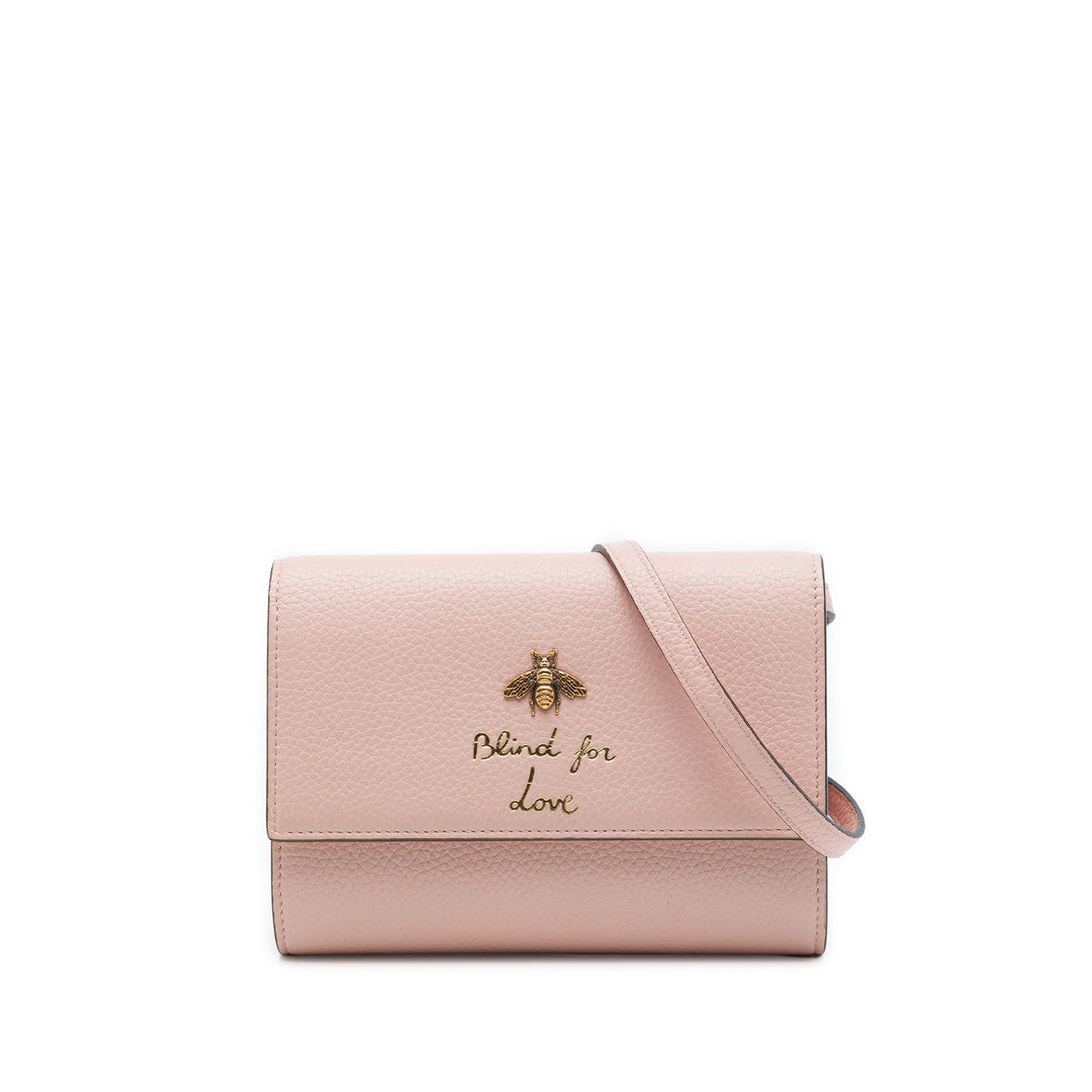 Animalier Blind For Love Sac Cuir de veau Rose