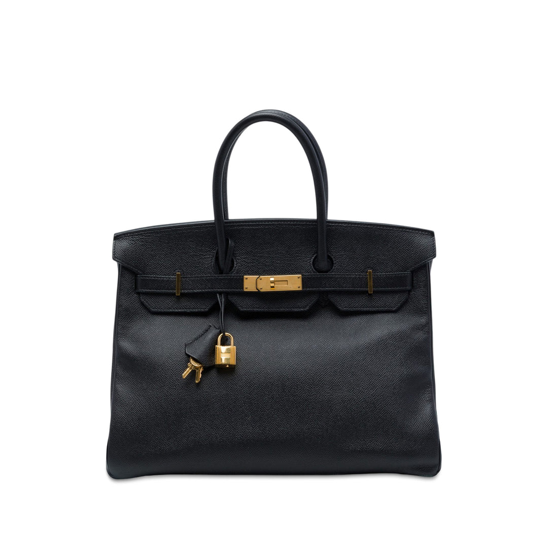 Hermès Sac à main Birkin Retourne 35 Epsom Noir – vue principale – GABY PARIS