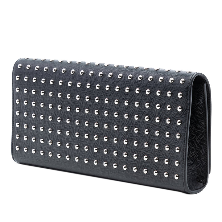 Saint Laurent Grain De Poudre Classic Monogram clouté Pochette