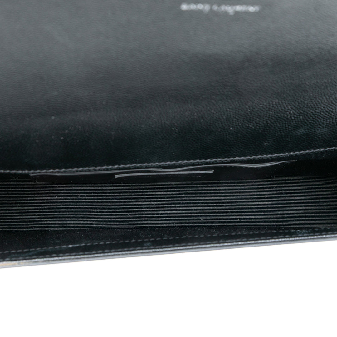 Saint Laurent Grain De Poudre Classic Monogram clouté Pochette