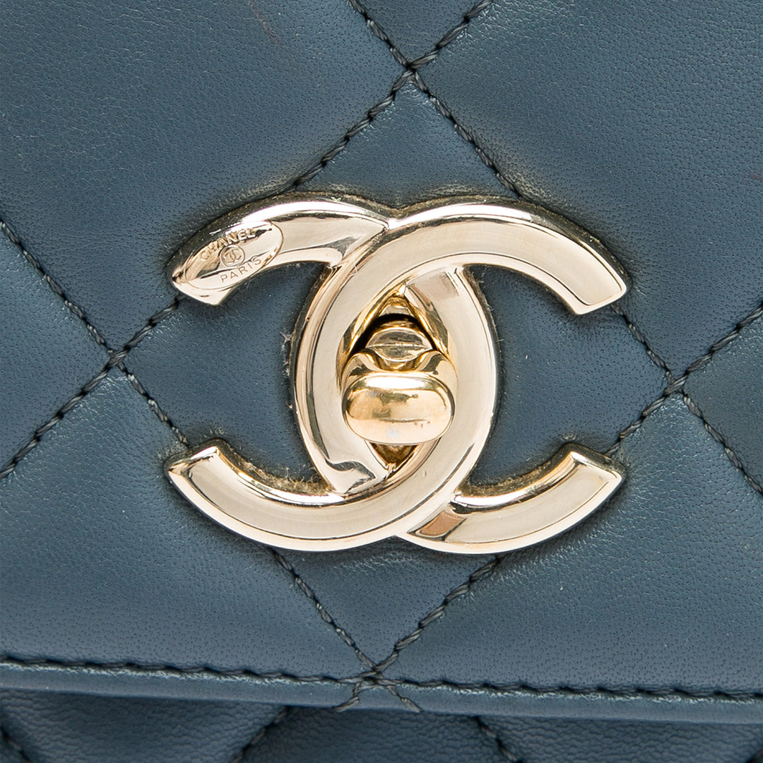 Chanel Trendy CC à rabat Moyen Cuir d'agneau