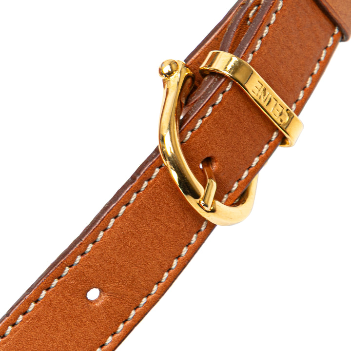 Macadam Coated Canvas Crossbody Brown - Gaby Paris