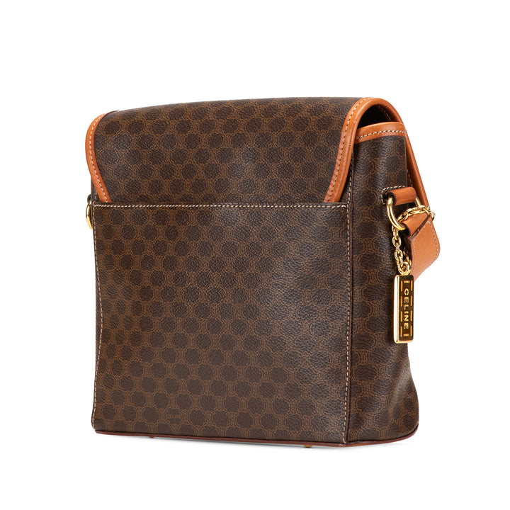 Macadam Coated Canvas Crossbody Brown - Gaby Paris