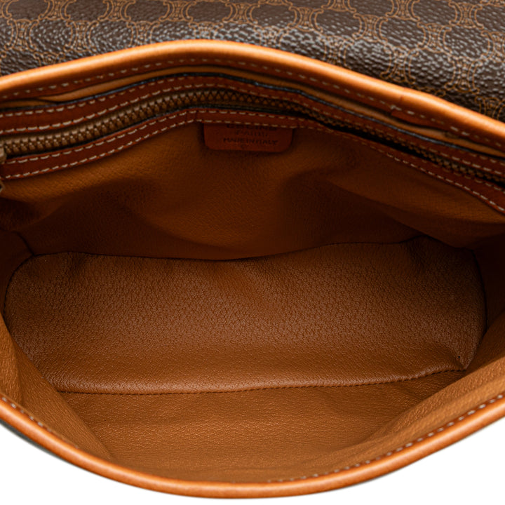 Macadam Coated Canvas Crossbody Brown - Gaby Paris