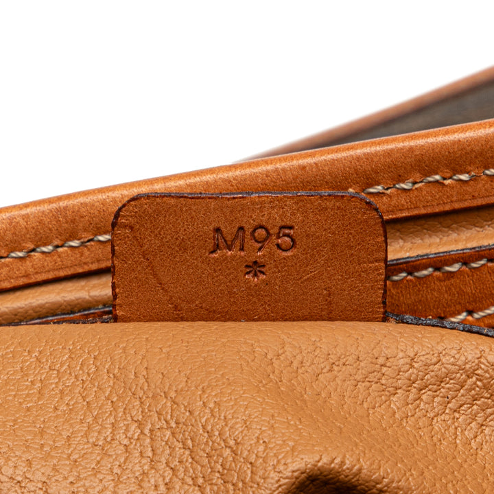 Macadam Coated Canvas Crossbody Brown - Gaby Paris