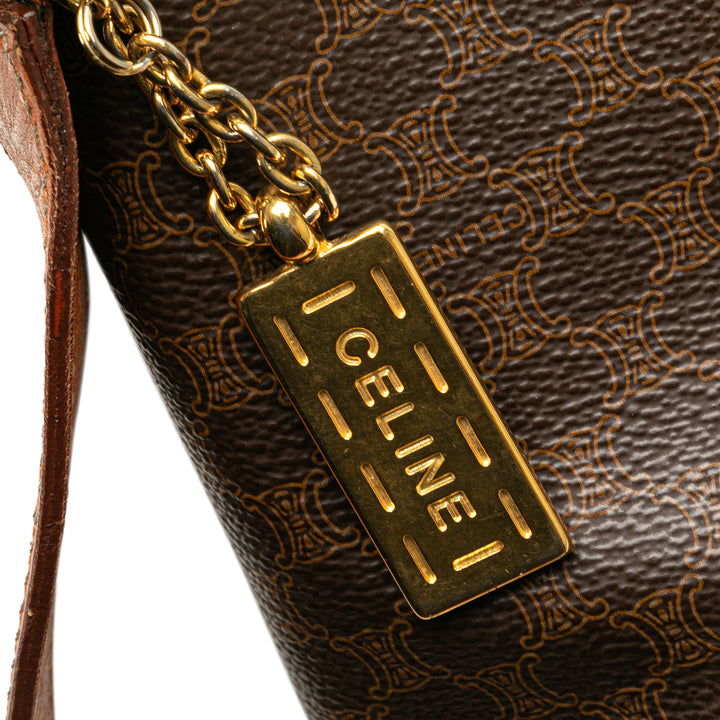 Macadam Coated Canvas Crossbody Brown - Gaby Paris