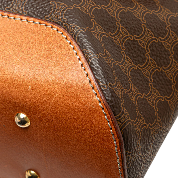 Macadam Coated Canvas Crossbody Brown - Gaby Paris