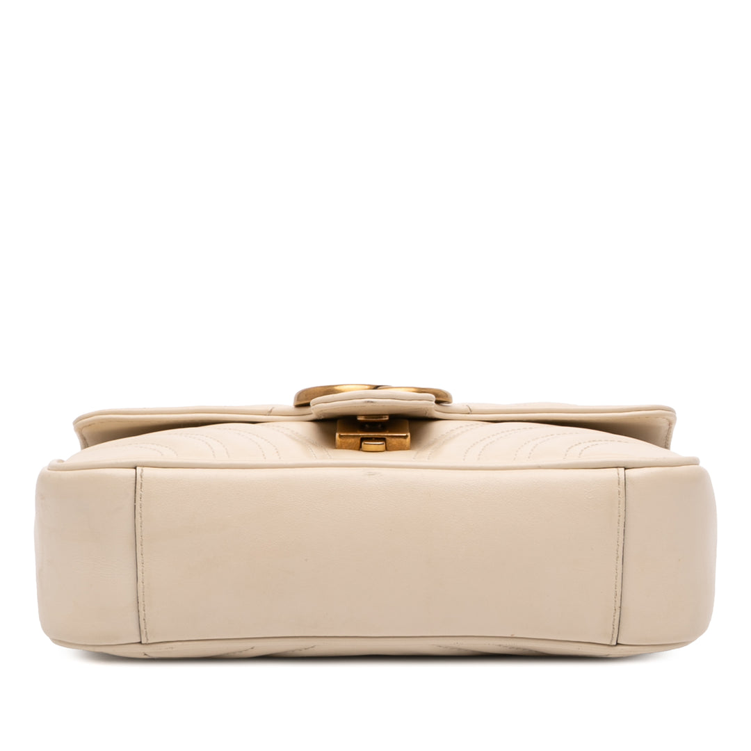 Gucci Small GG Marmont Matelasse Cuir de veau Sac bandoulière