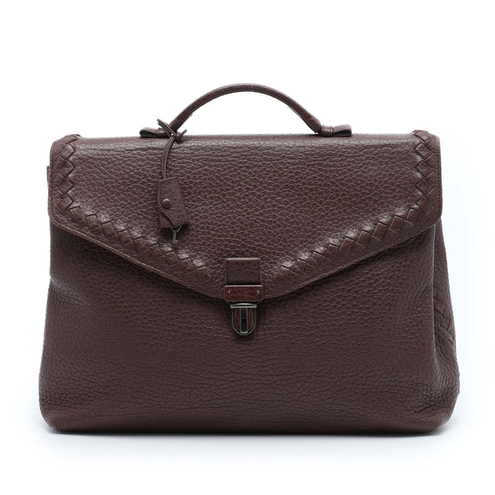 Intrecciato à finitions Business Sac Rouge