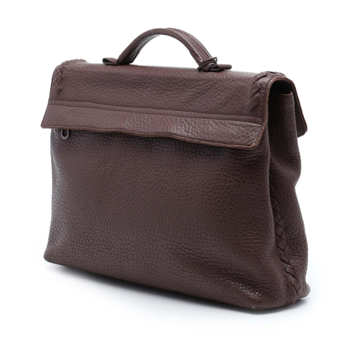 Intrecciato à finitions Business Sac Rouge