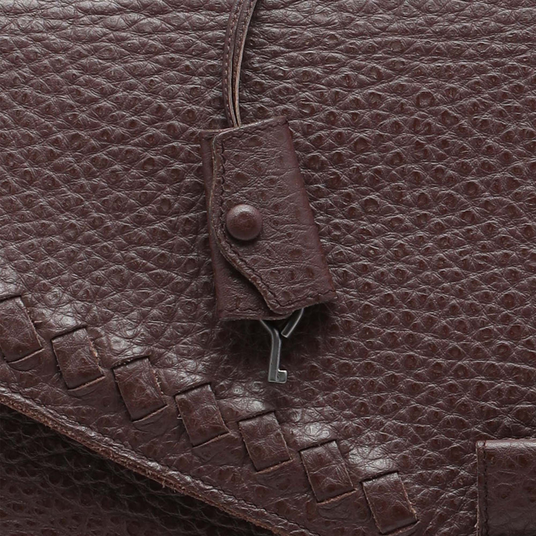 Intrecciato à finitions Business Sac Rouge