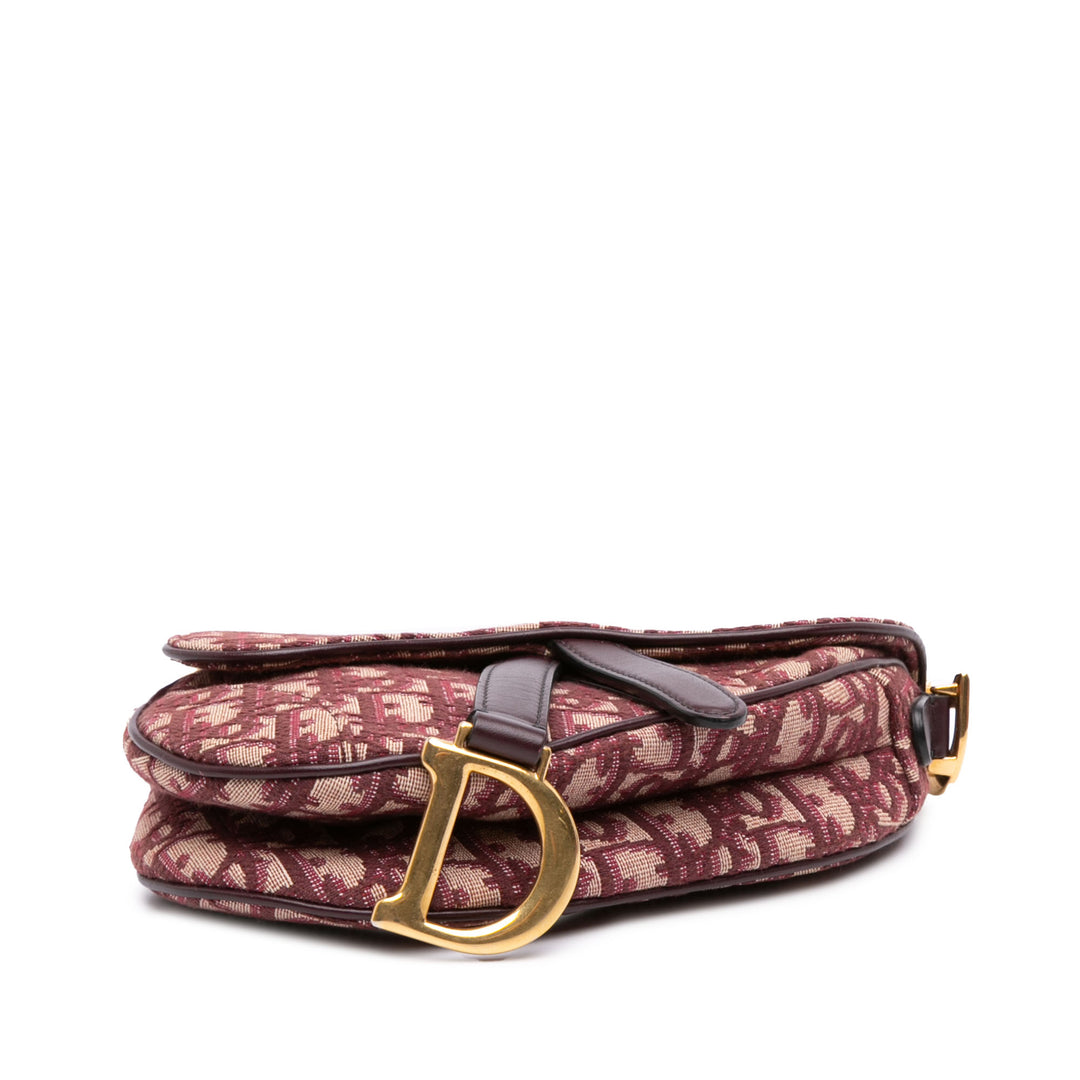 Saddle Sac Mini Oblique Rouge