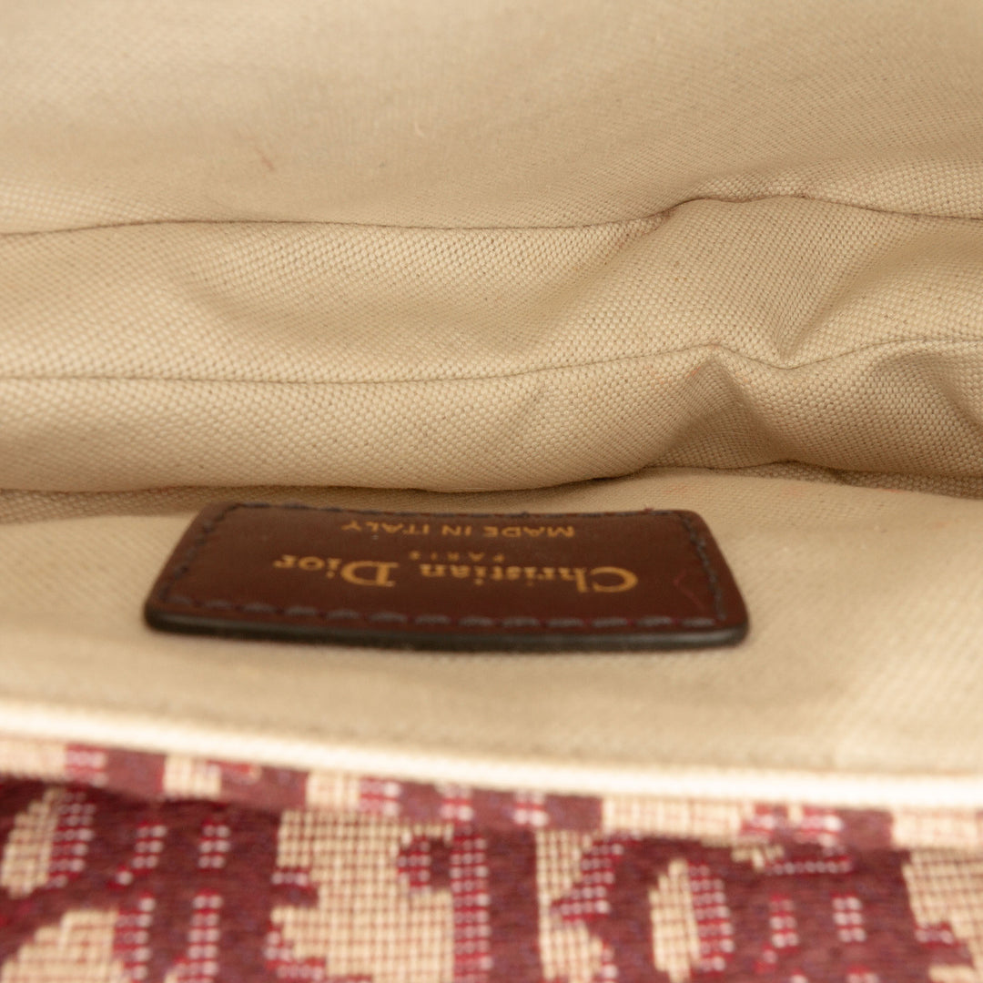 Saddle Sac Mini Oblique Rouge
