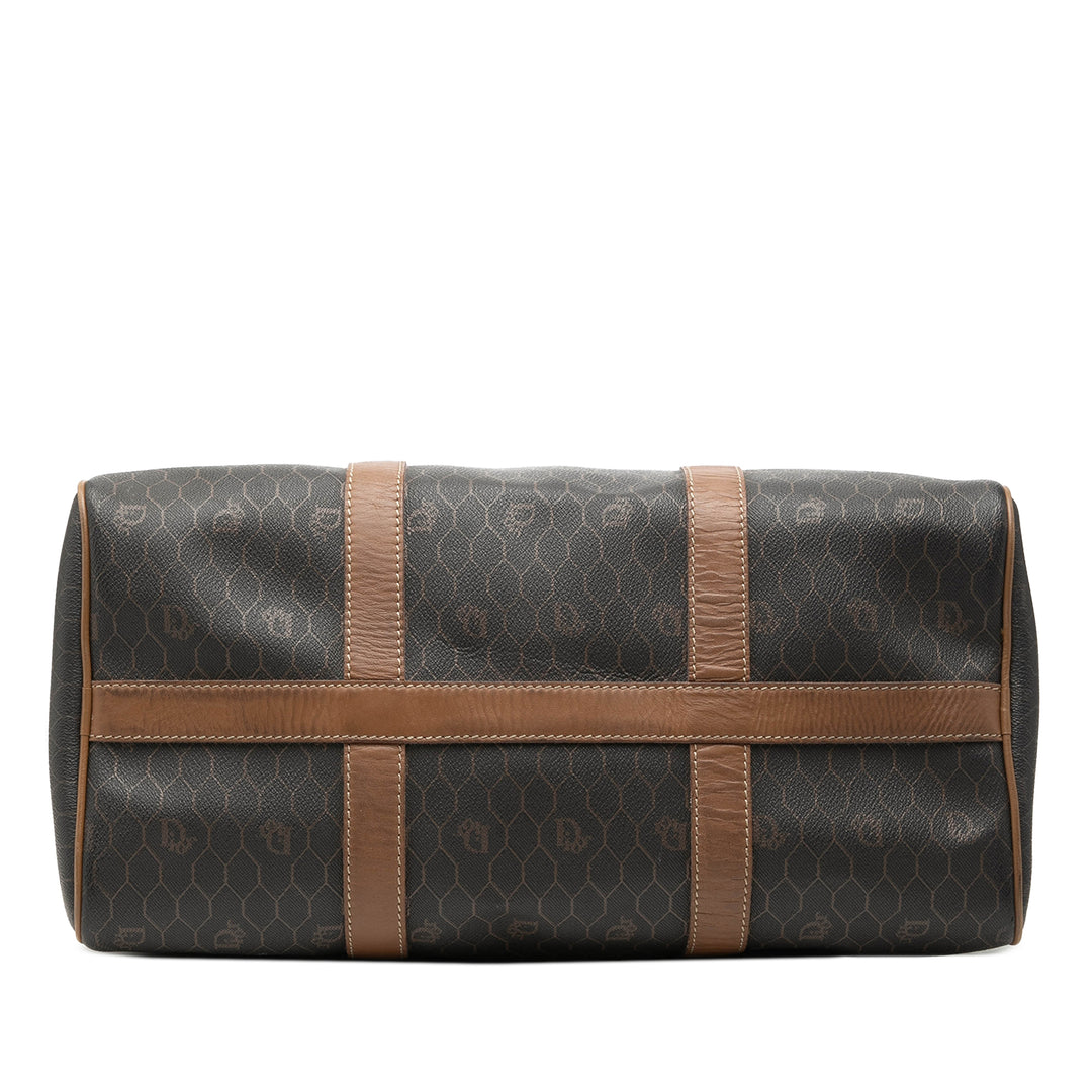 Dior Honeycomb Coated Toile Boston Sac
