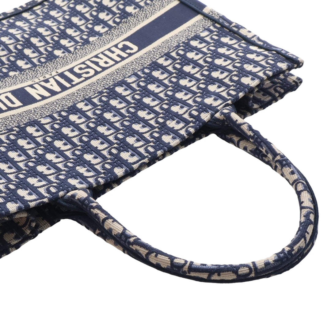 Dior Large Oblique brodé Toile Book Cabas